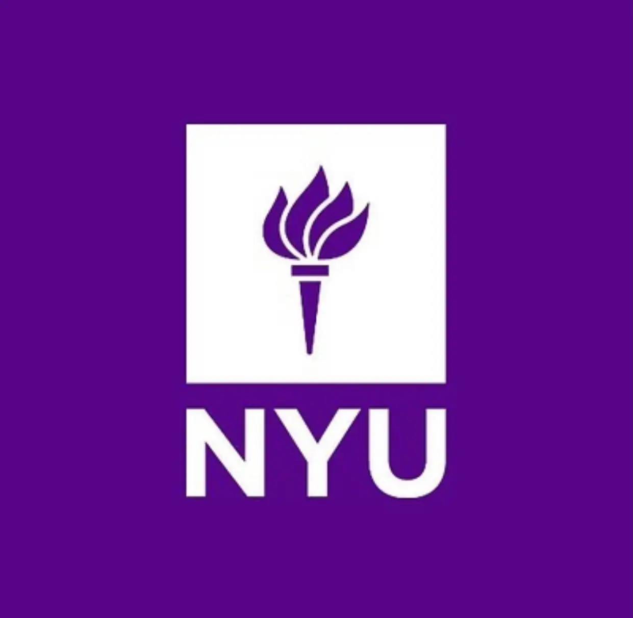 Purple NYU logo