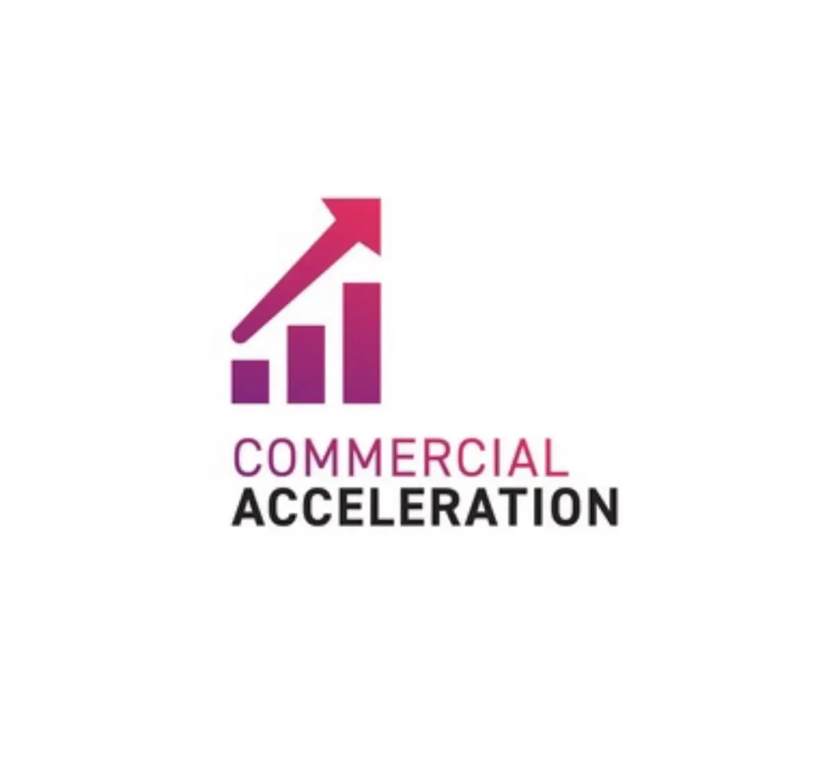 commercial acceleration purple pink arrow graph