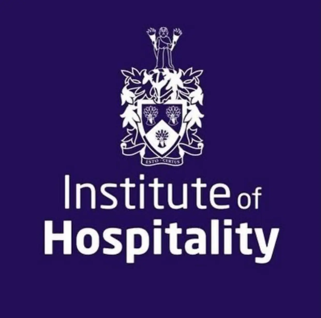 Institute of Hospitality purple and white