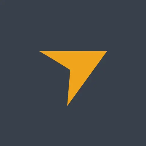 Yellow arrow dark grey background